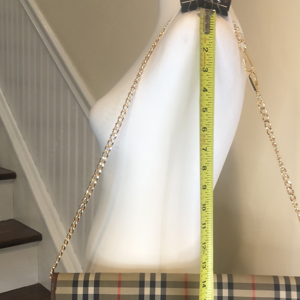 Burberrys Nova Check Haystack Plaid Oversized Clu… - image 8